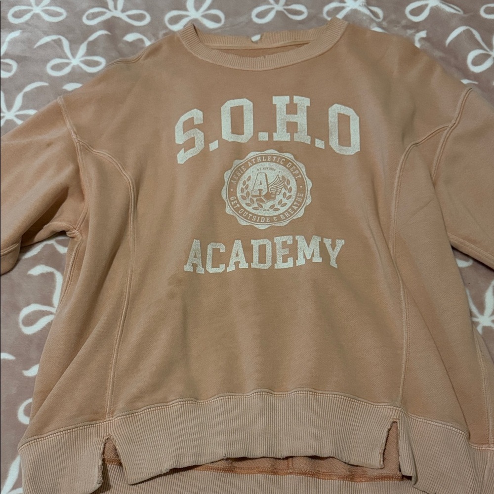 Soho Women's Peach Crew Neck Sweater
